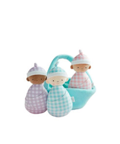 Mud Pie Baby Doll Basket Set